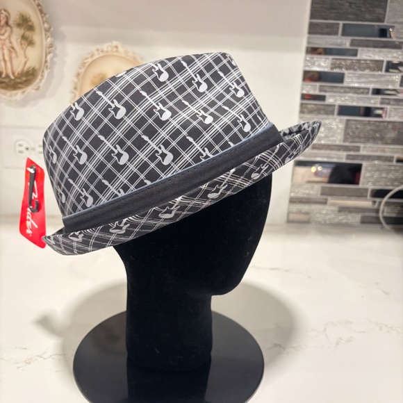 Fender Guitars Fedora Hat Unisex Size S/M Axe Plaid Strat Stratocaster New - Picture 6 of 8